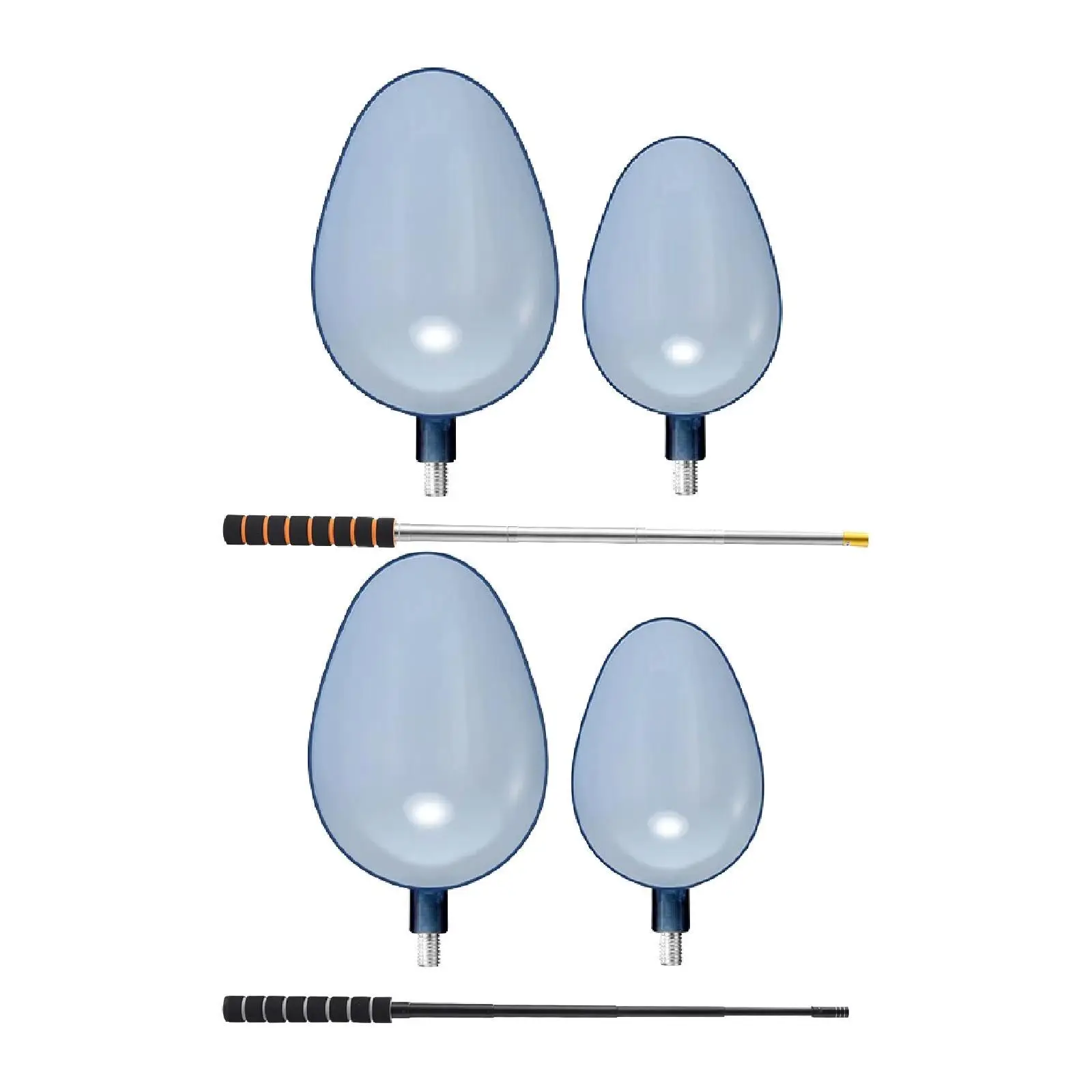 2x Fishing Baiting Casting Spoons Fisherman Baiting Seawater Throwing Spoons