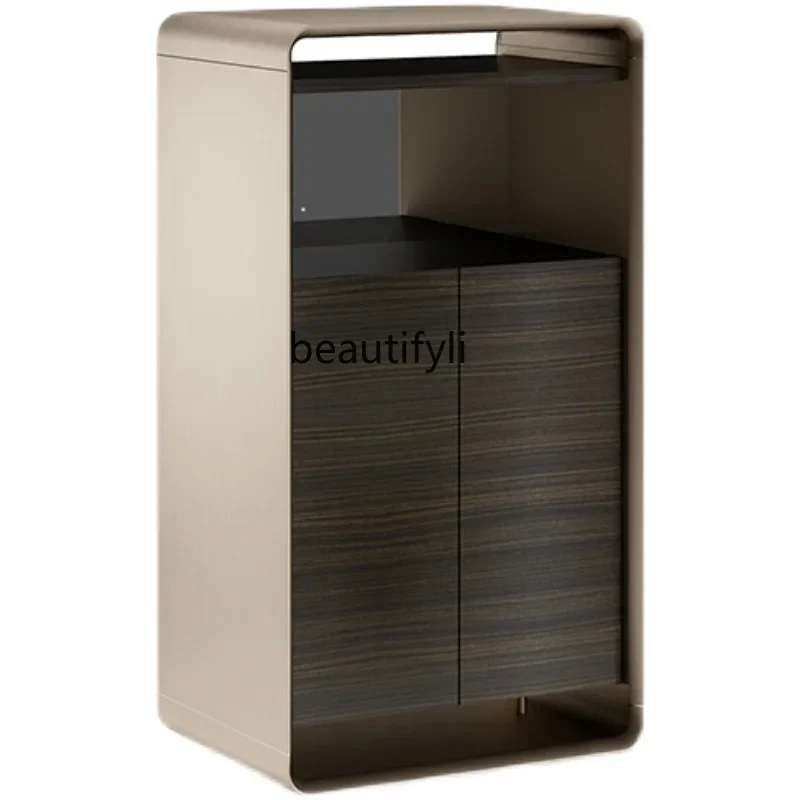 Q181  Italian Light Luxury Double Door Wine Cooler Display Cabinet Living Room Home Wine Cabinet Locker Furniture