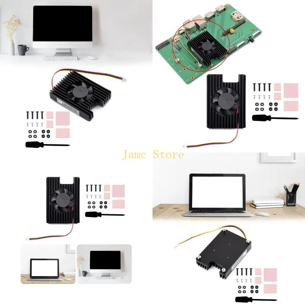 

LX0B Cooling Fan For CM5 Low Noise Radiator Fan Aluminum Heatsink Base For CM5