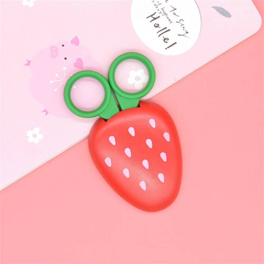 2/4/6PCS Safety Scissors Multi-style Cute Plastic Metal Polychromatic Handmade Knife Handmade Scissors Cartoon Safe Scissors
