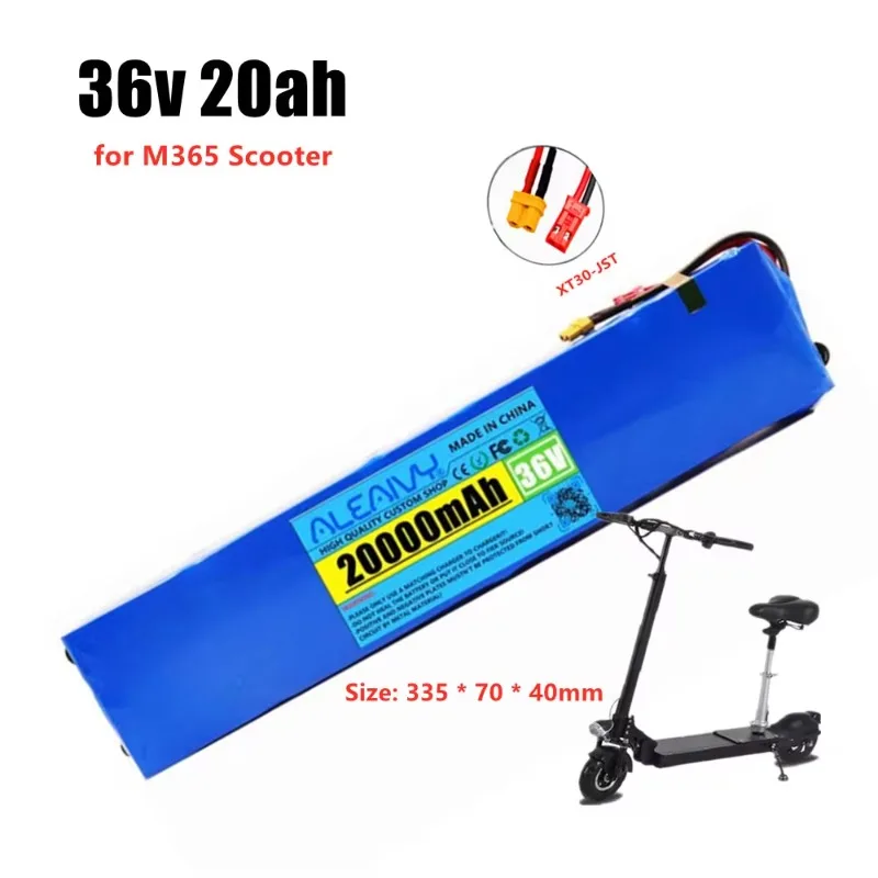 

36v 20ah rechargeable battery pack suitable for M365 electric commuting tools, with built-in BMS 250W -600W expansion battery