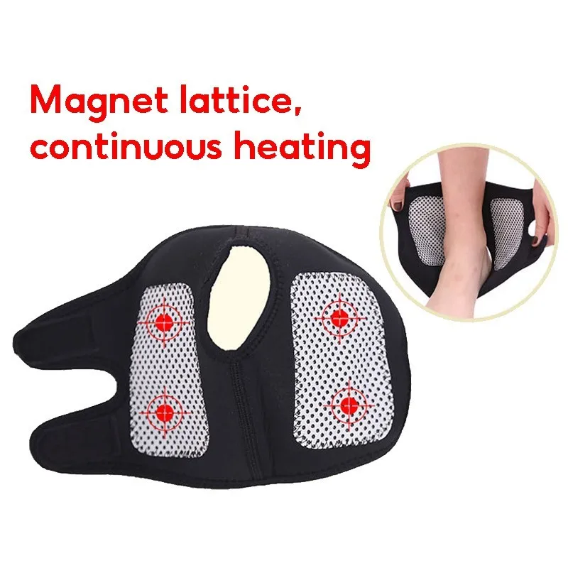 1 paio di supporto per caviglia caldo autoriscaldante tormalina Magnetic Therapy massaggio alla caviglia cintura Pad Foot Health Care distorsione