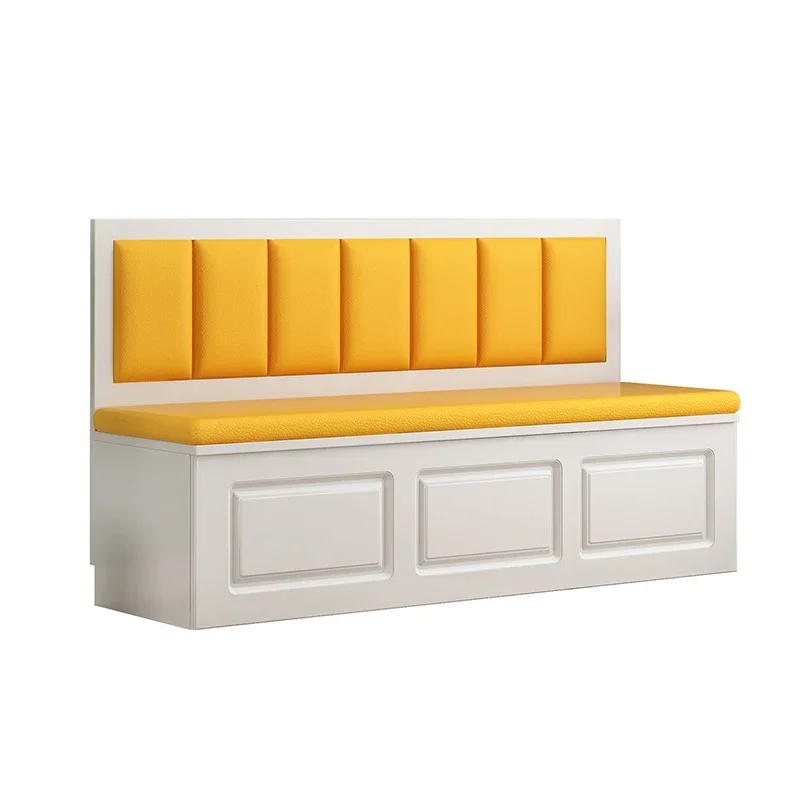Solid wood booth restaurant, sofa stool, milk tea shop, bookstore, dessert coffee, burger hotel, restaurant, soft package