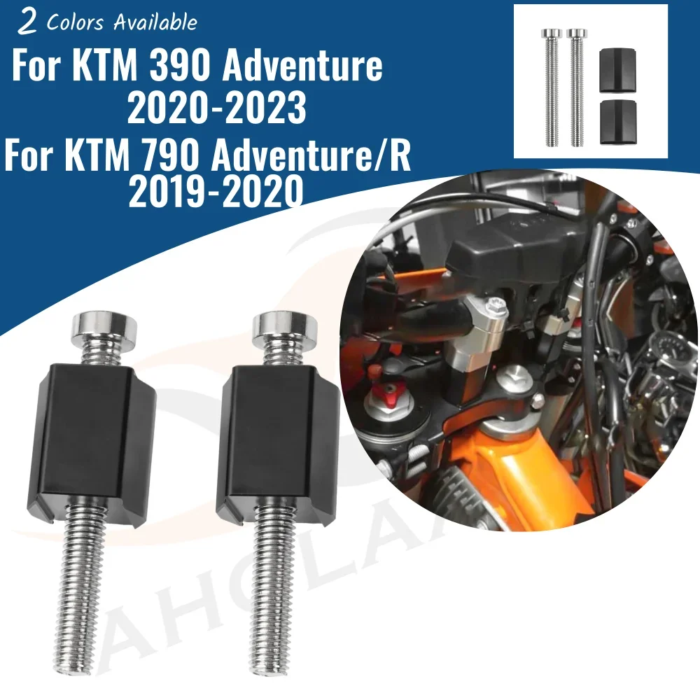 

890ADV 790ADV 390ADV Handlebar Riser Adapter For 390 ADV Adventure 2020-2023 Motorcycle Risers Mount Clamp 790 Adv R Accessories