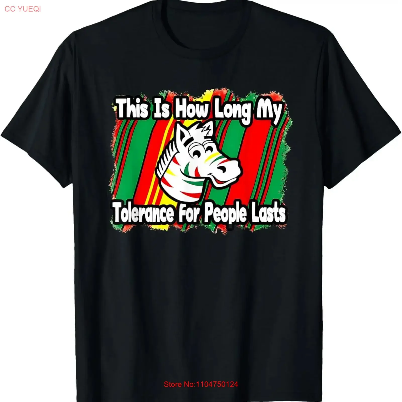 Camiseta con la frase "Esto es cuánto dura mi tolerancia a las personas", estilo vintage, lavada, estilo streetwear, ligeramente elástica