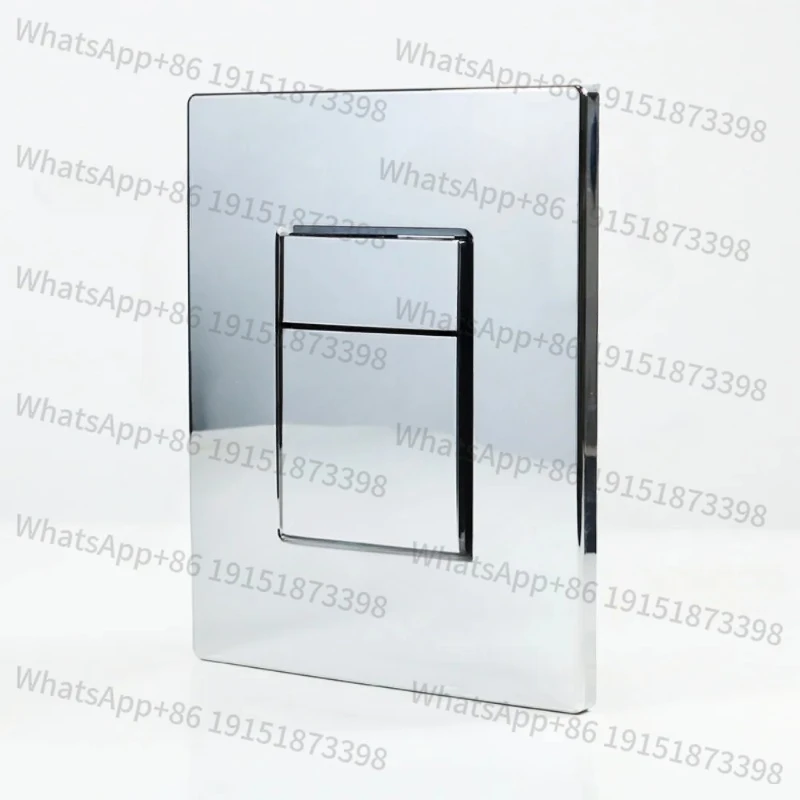Wall Mounted ABS Plastic Dual Flush Plate Push Panel Button Matte Black 38732 Skate Plate electroplating