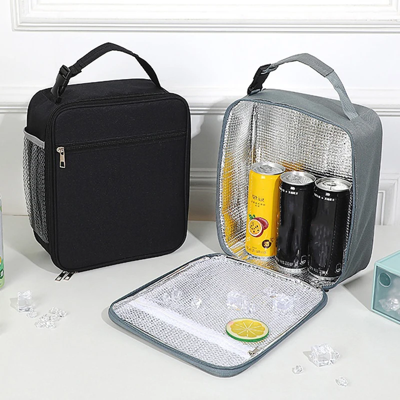 Lunch Bag Tote Portable Insulated Box Canvas Thermal Cold Food Container School Picnic Men Women Kids Travel Lunchbox Keep Warm