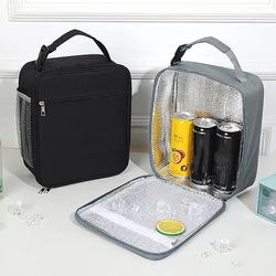 Lunch Bag Tote Portable Insulated Box Canvas Thermal Cold Food Container School Picnic uomo donna bambini Travel Lunchbox Keep Warm