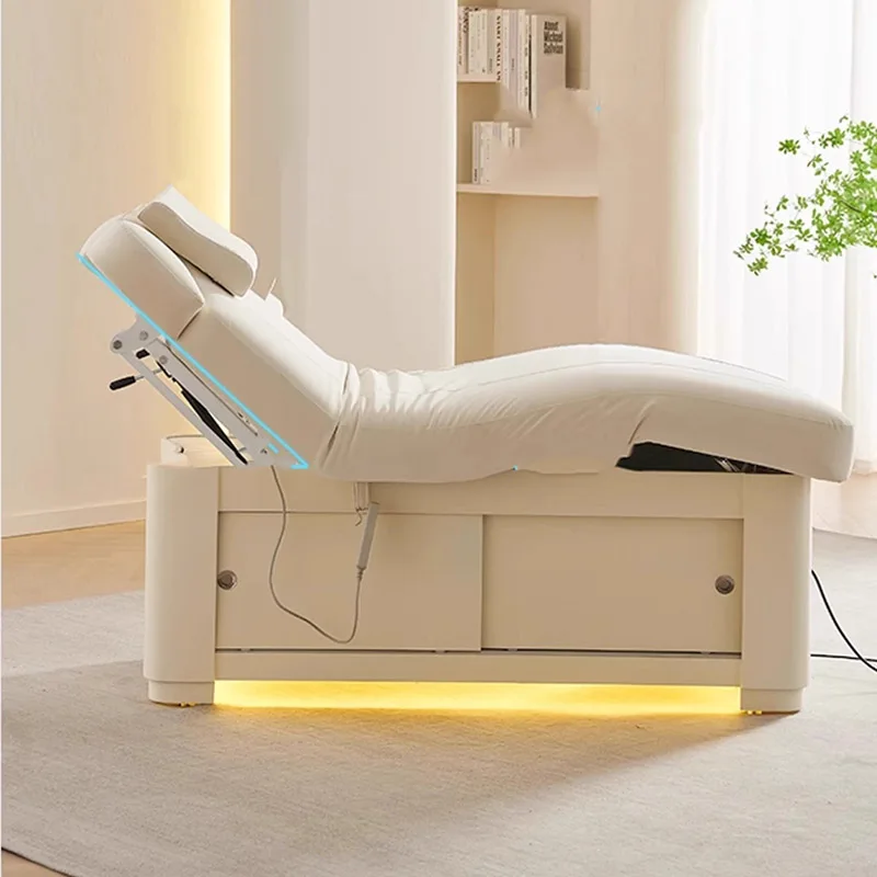 Daybed Electric Beauty Bed Massage Senior Professional Eyelash Beautician Bed Spa Multifunctional Rise And Fall Yatak Furniture