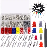 WISH 535 Uds. Kit de conectores de 26 pines, Terminal de pines de conector de cable eléctrico de coche, conectores de pines automotrices de 1-3,5 Mm