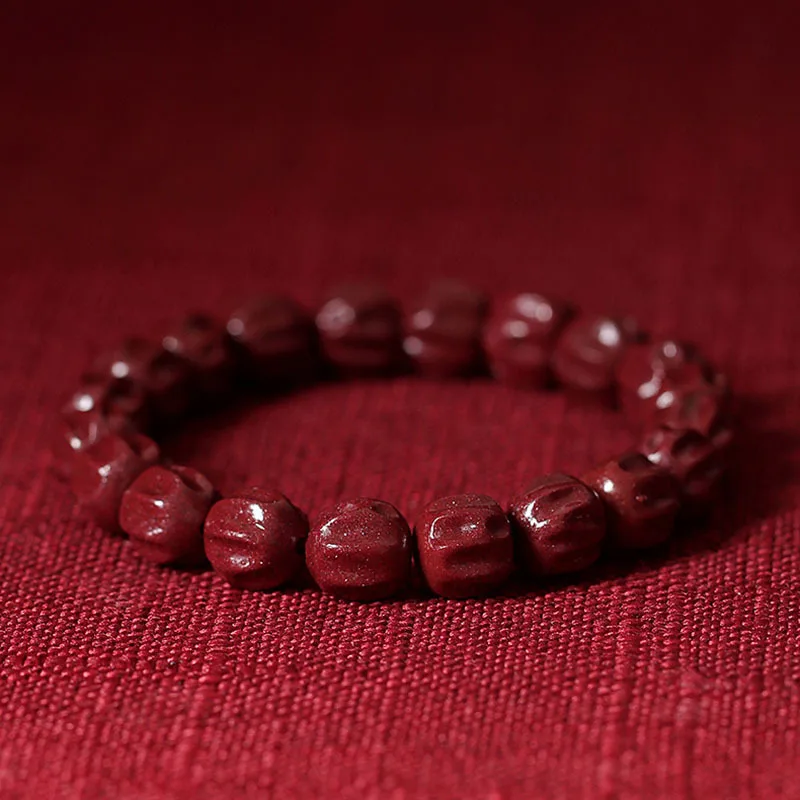 Ore Female Passion Fruit Seed Buddha Beads Bracelet Purple Gold Sand Cacumen Platycladi Bodhi Men's Birth