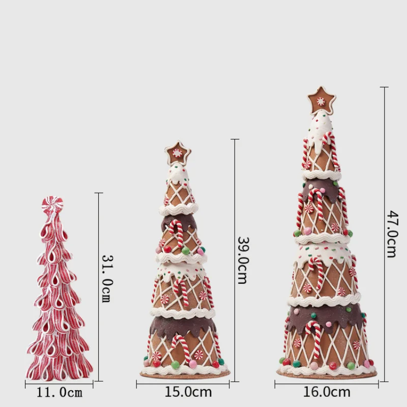 Christmas decoration 2024 PVC soft pottery clay Christmas tree tabletop ornaments Christmas gifts birthdays party decorations