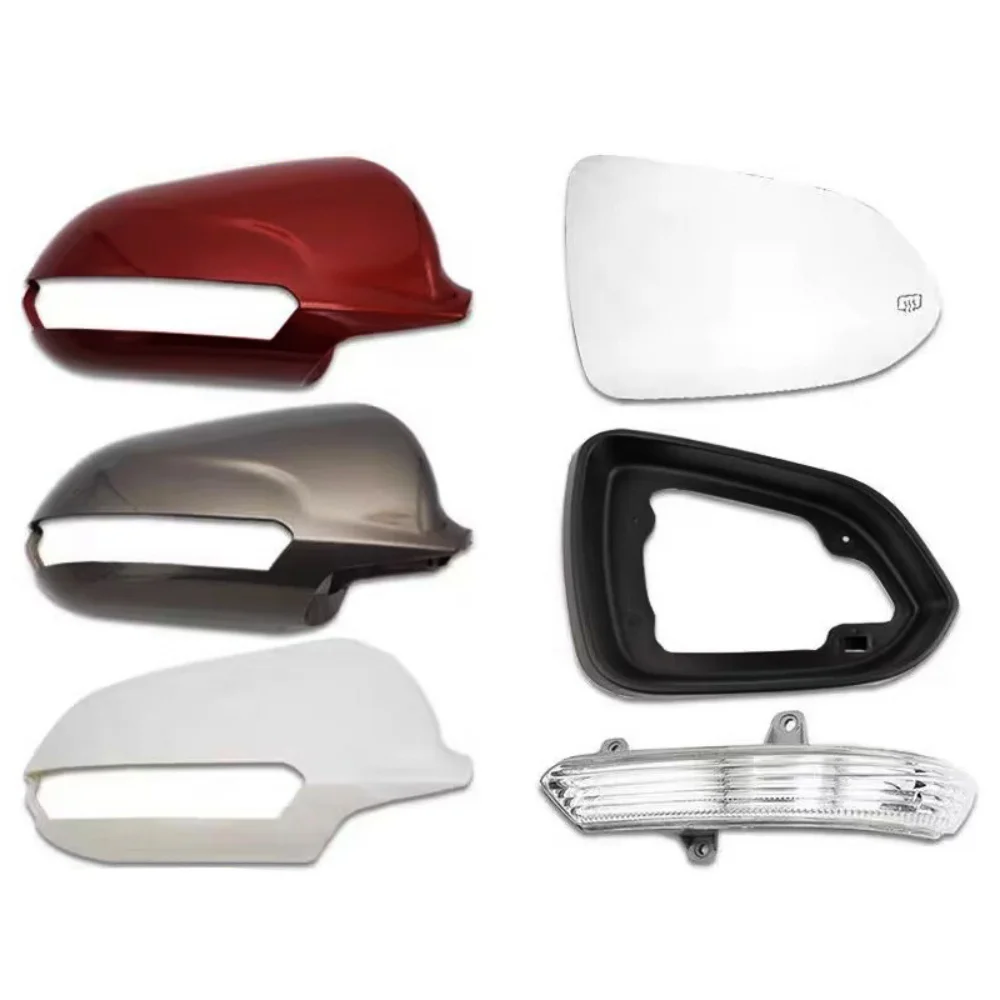 Protective Cover Door Mirror Shell For Changan CS35 2012-2017 Heated Lens Picture Frame Turn Signal Light Coffee Gold Ruby Red