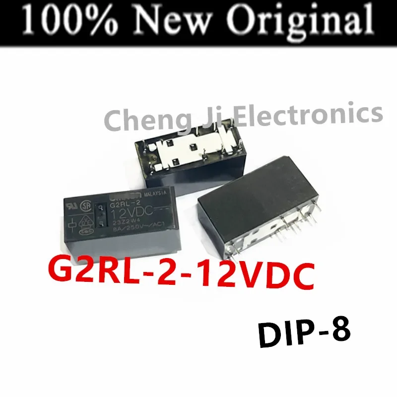 10PCS/Lot   G2RL-2-5VDC 、G2RL-2-12VDC 、G2RL-2-24VDC 、G2RL-2-48VDC   DIP-8  New Original Electromechanical Relay   G2RL-2