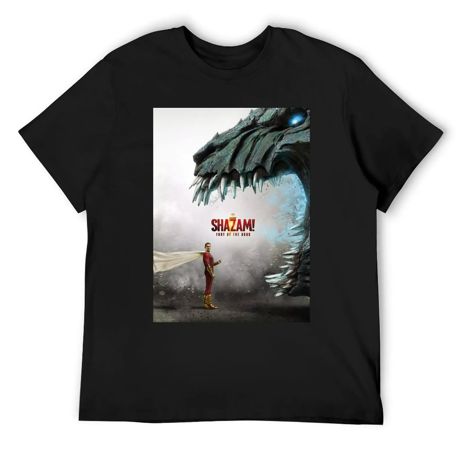 

Billy batson - shazam - Shazam movie (2023) poster T-Shirt graphic t shirts men clothes