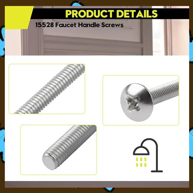 

Акция! 15528 Винты для ручки смесителя, 4 шт., для Moen Shower, винты для душевого клапана для ванны и смесителей для душа с одной ручкой