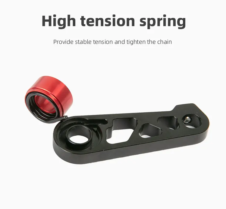 Für Singlespeed-Spannrolle, Fahrradkette, Aluminiumlegierungs-Führungsrolle, Kettenblattspreizer, Hinteres Schaltwerk, Reißverschluss – Detail 8