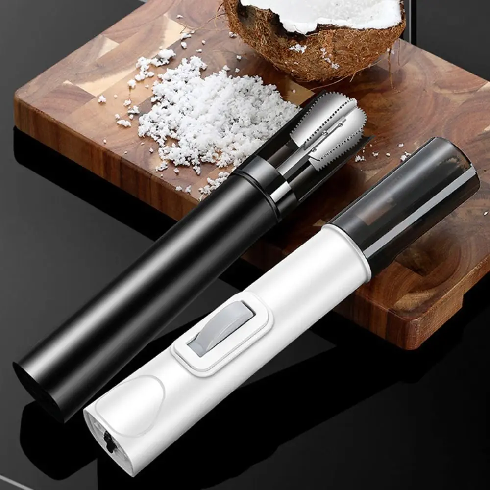 Anti-Splash Electric Coconut Meat Grater Rotating Rechargeable Coconut Scraper Handheld Efficient Kitchen Coconut Shredder