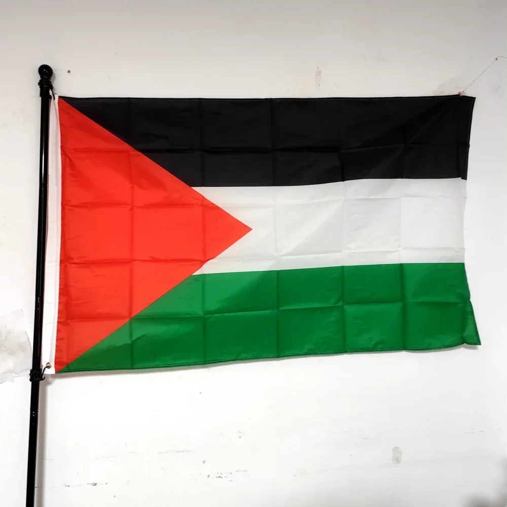 

High - Quality 150x90cm Polyester Hanging Flag of Gaza Palestine, Perfect for Outdoor Decor! Vivid Colors, Durable Material