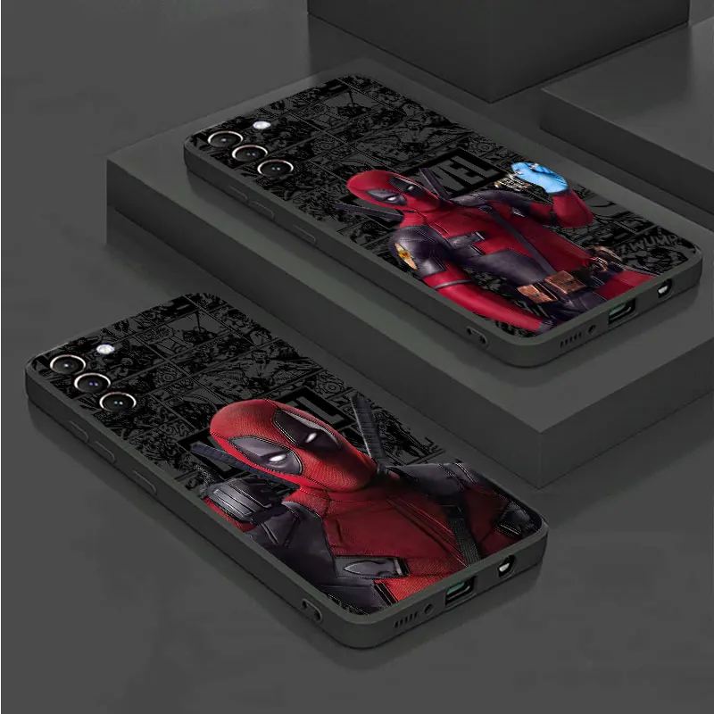 Deadpool Mutants Wolverine phone Cases for Samsung Galaxy S21 S23 Ultra FE case S20 S24 S10Plus S9 S21 funda Antiscratch cover