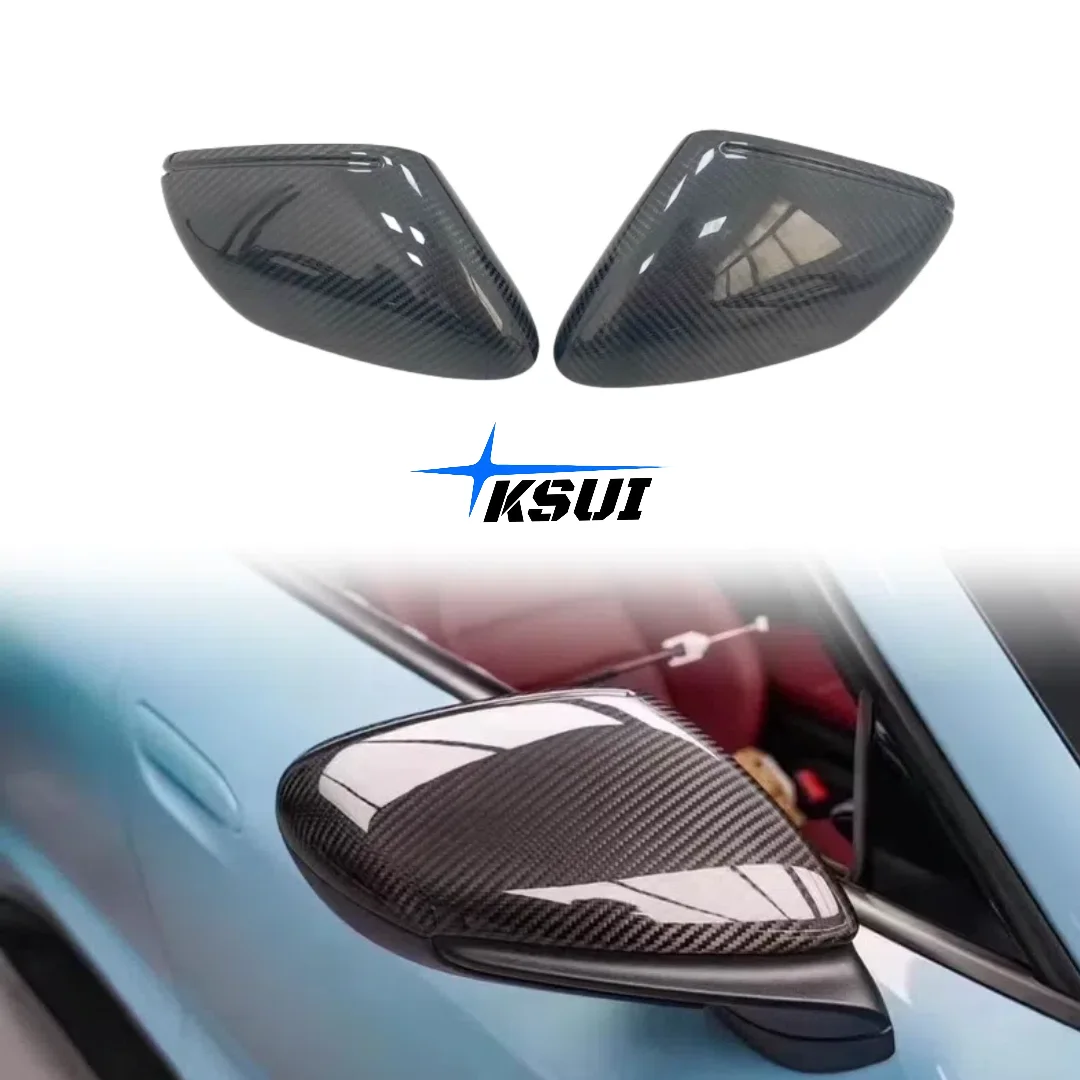 

Hot Pressed Carbon Fiber Side Rearview Mirror Cover Body Kit for Porsche 911 992 Dry Carbon Fiber Replacement Rearview Mirror
