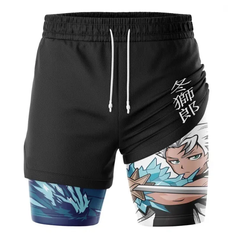 2026 Men's Breathable and Quick-drying Double-layer Sports Shorts, Outer Wear Casual and Versatile Five-inch Pants