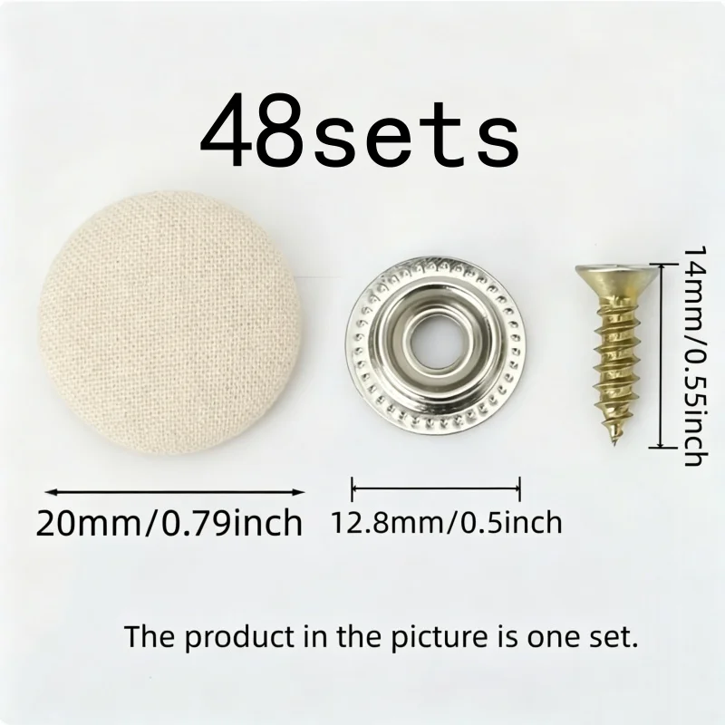 48 pcs Car Headliner Clips, One-Screw Twist Lock for Car Roof Sagging Repair, Multipurpose, Versatile