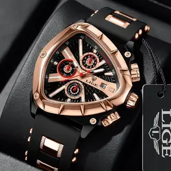 LIGE Original Luxury Men Watch Waterproof Sport Mens Quartz Wrist Watches Business Big Dial Wristwatches Relogio Masculino+BOX