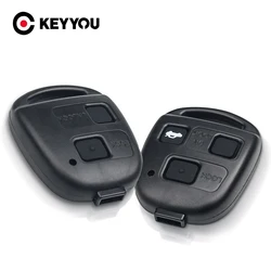 KEYYOU – coque de clé télécommande à 2/3 boutons, sans Logo, pour Toyota Yaris Camry Corolla, Lexus Es Rx IS200 RX300 ES300 LS400 GX460