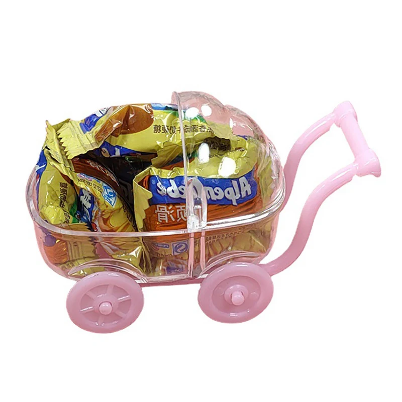 6Pcs Mini Baby Stroller Crib Candy Boxes Baby Birthday Party Decor Candy Boxes images - 6