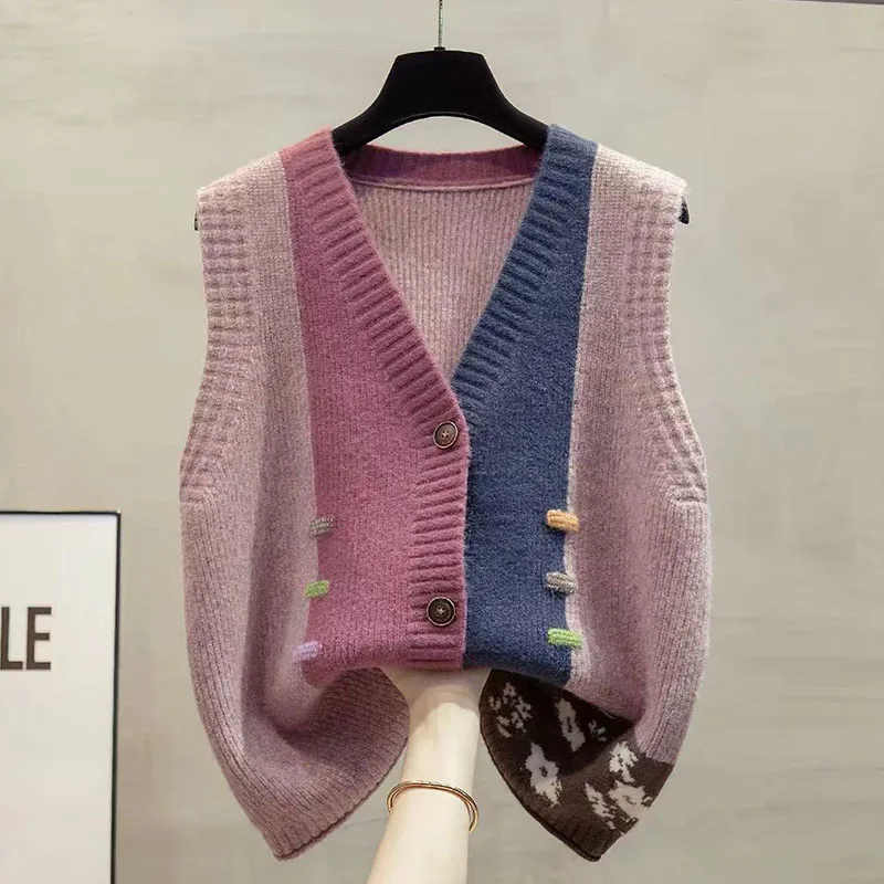 Women's Cashmere Vest Cardigan Soft Warm Lightweight Knitted Fashionable Casual Style Comfortable Fit for All Seasons 3