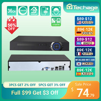 Techage UHD H.265 32CH POE NVR Network Recorder 4K8MP 5MP Camera Face Detect CCTV Video Security Surveillance System P2P Max 28T