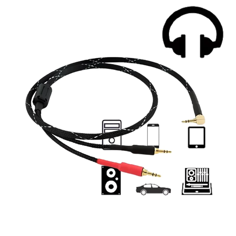

Premium Stereo Y-Splitter: 3.5mm 1M-2M Dual OFC Gold-Plated Aux Adapter​