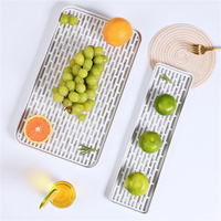 Serving Plate Water Cup Drain Washing Drying Rectangular Kitchen Supplies Tea Tray Double Layer Plastic Kitchen Accessories