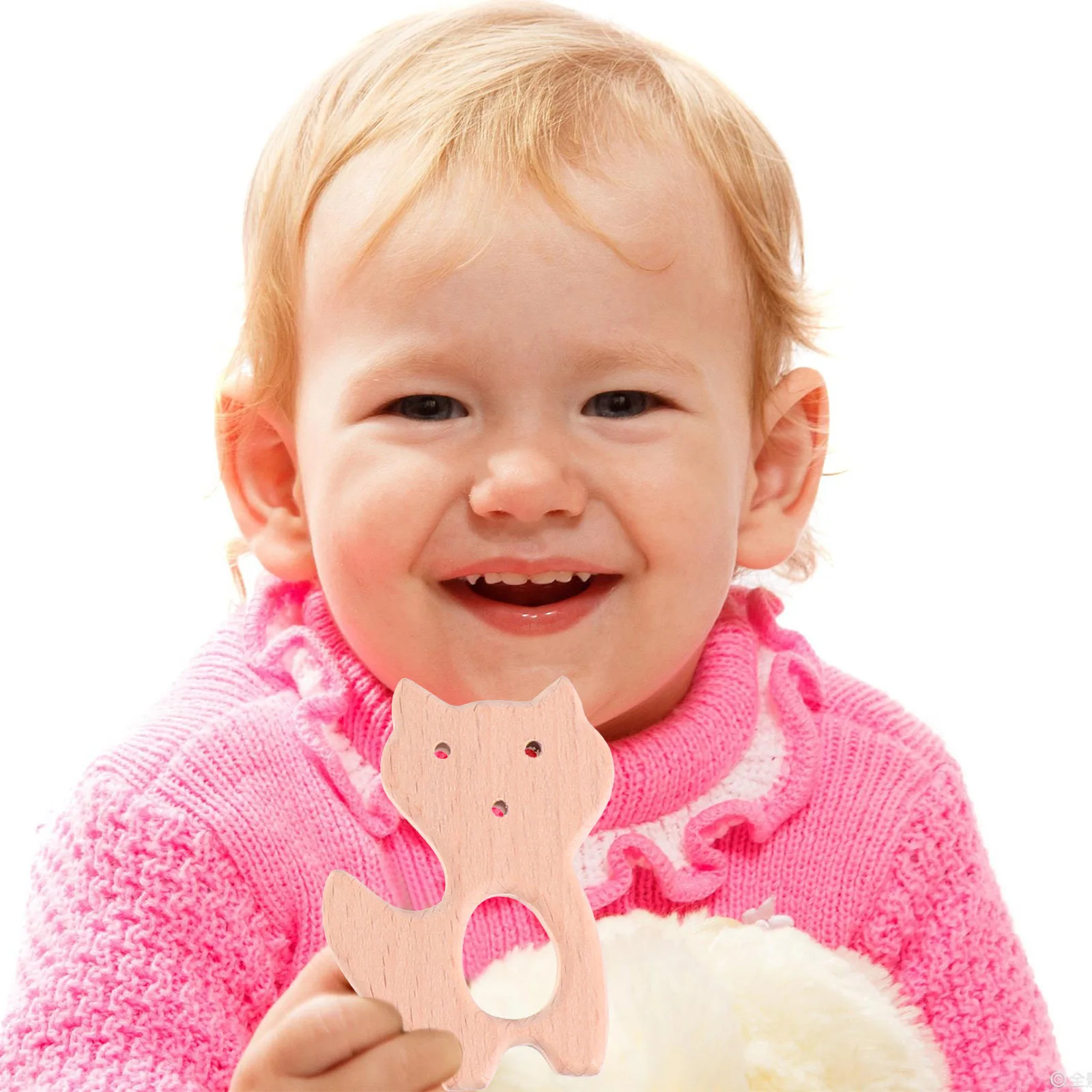 4Pcs Baby Cartoon Tier Holz Molaren Beißringe Kleinkind Kauen Zahnen Werkzeuge Kühlschrank Sicher Gum Beruhigende Säuglings