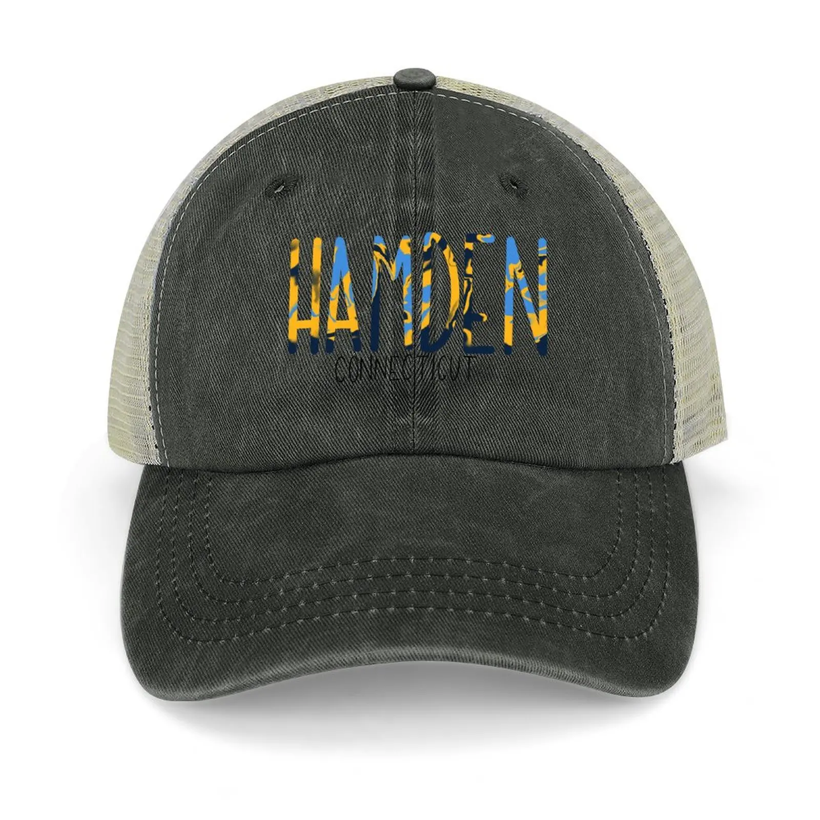 

Hamden CT - Quinnipiac U Colors Baseball Cap fashionable party Hat Gentleman Hat Girl'S Hats Men's