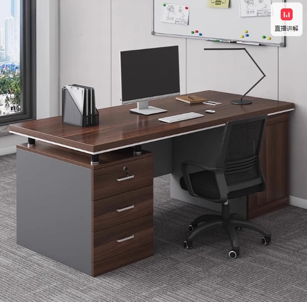 Desk boss table office table and chair combination simple modern staff seat single double computer desk home table