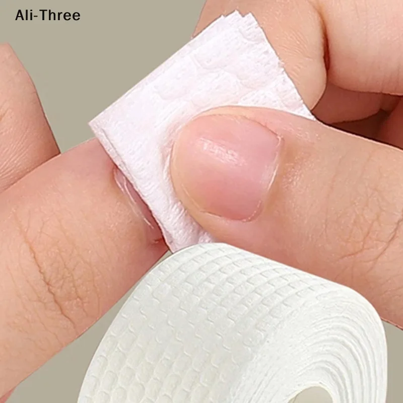 500/1000 قطعة لفة المهنية خالية من الوبر مسمار الفن هلام مزيل طلاء الأظافر لوحة قطن مسمار مسح مستحضرات التجميل تنظيف مسمار مسح القطن #2