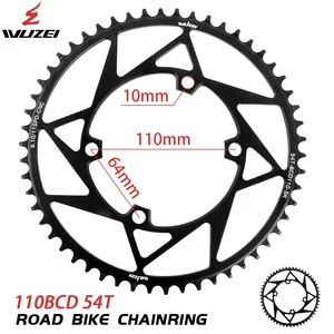 Fahrradradrad Wuzei 110 BCD 36/38/40/42/44/46/52/52/54/56/58T Stern -Tarfischrad mit Sternenstern 4 Schimano -Schrauben R7000 4700 6 Hauptverkäufe BCD 110 4 Löcher - №2