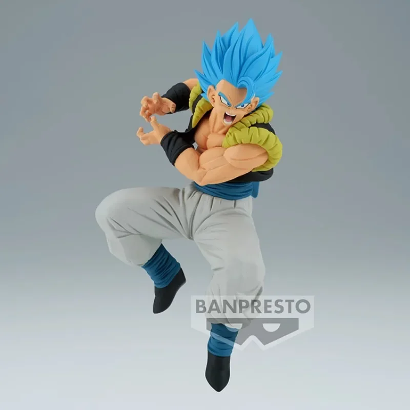 Bandai Original Banpresto Anime Dragon Ball Match Makers Gogeta SSG Blue Super Broly Action Figure Model Collectible Toys