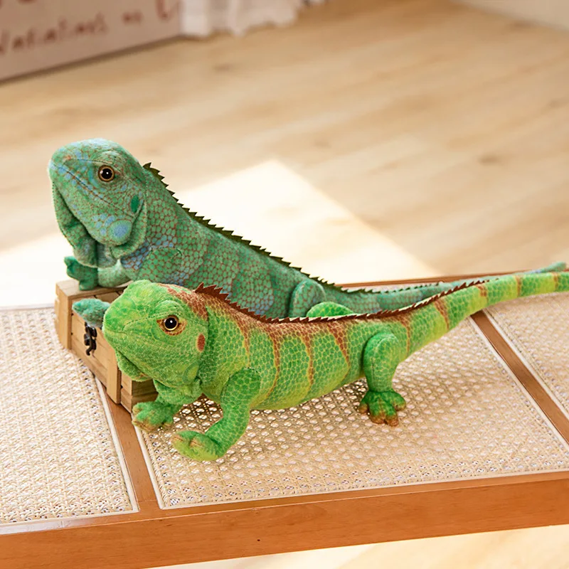 

65cm Simulation Mane Lizard Plush Toy Creative Chameleon Stuffed Doll Pillow Birthday Gift for Boys