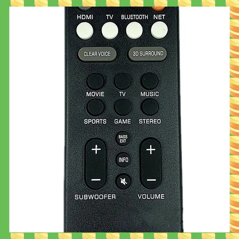 

AB53 2X Remote Control ABS Speaker Replacement Remote Controller For Yamaha YAS-209 YAS-109 Speaker