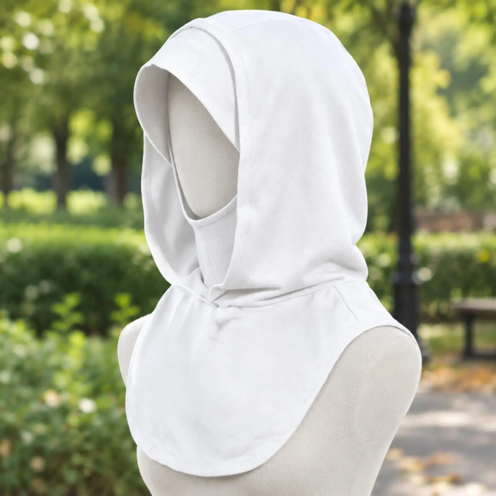 Flexible Head Scarf with Built in Hood for Daily Use Cozy Viscose Blend Head Cover for Layered Styling