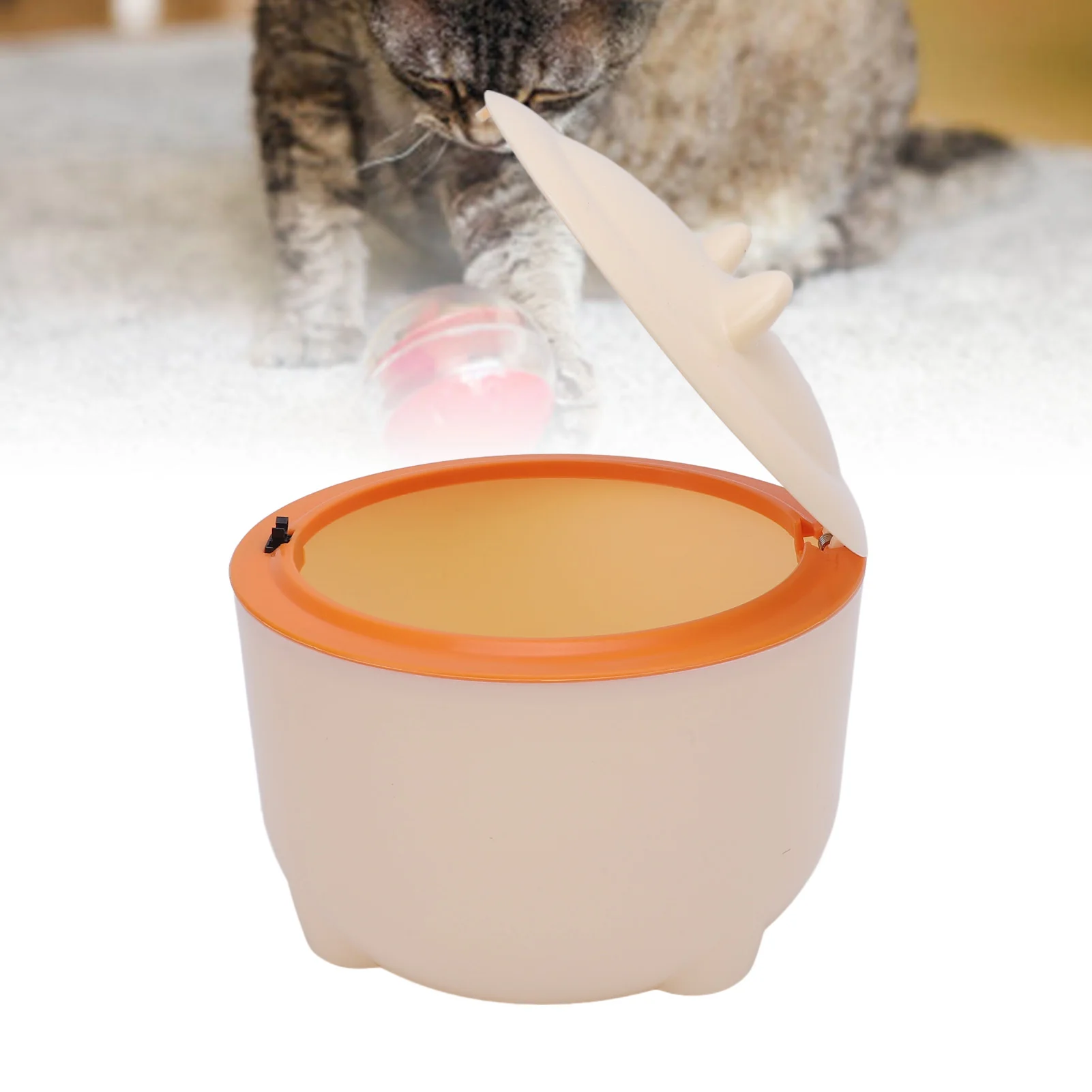 

Cat Litter Trash Can With Press Type Lid Enclosed Design Compact Multipurpose Cats Waste Trash Can For Home