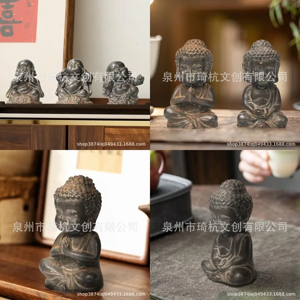 New Hot Selling Buddha Statue Mini Decorative Figurine High End Lightweight Luxury Home Decoration Resin Craft Ornament