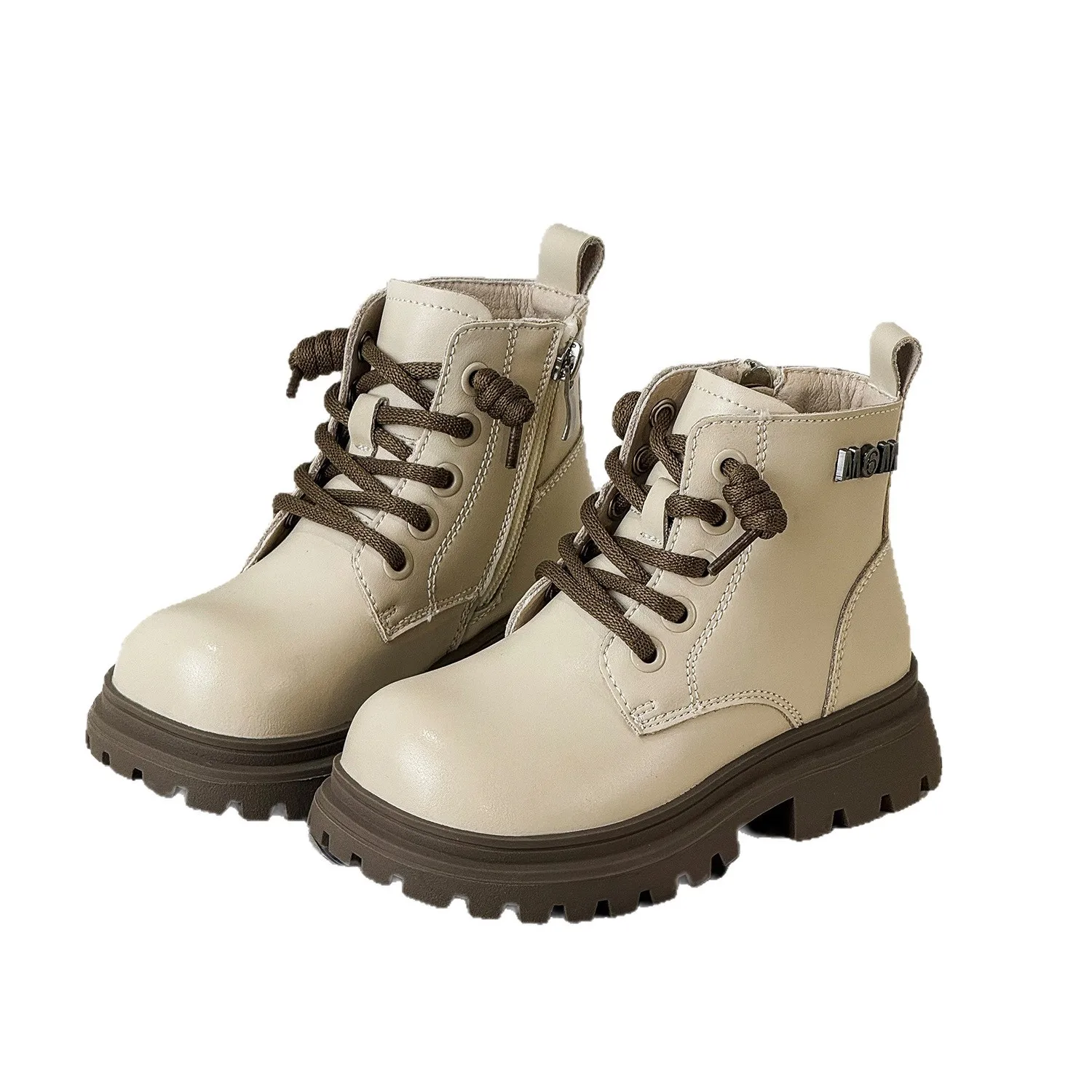 

Новые зимние стильные детские модные и универсальные короткие сапоги на флисовой подкладке для мальчиков и девочек, теплые хлопковые сапоги для малышей