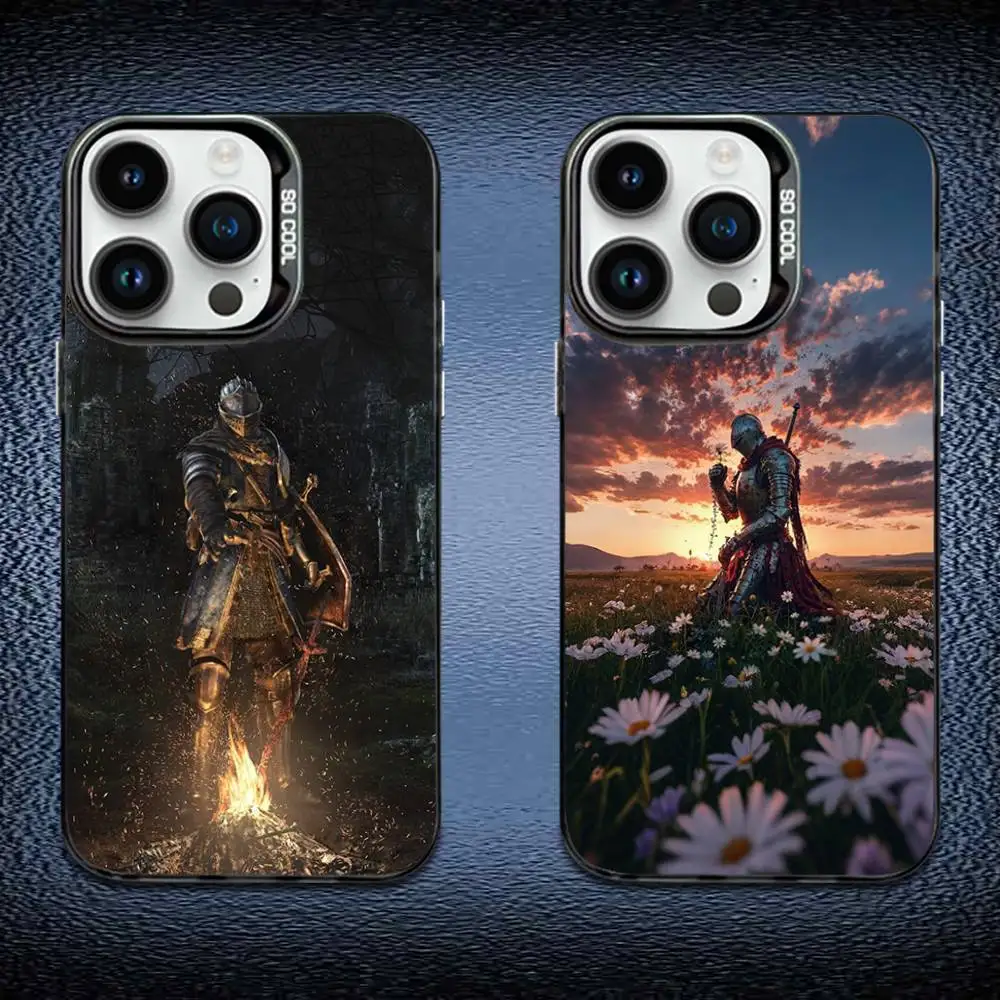 

Game D-Dark Souls Phone Case For iPhone 16,15,14,13,12,11,Mini,Pro,E,MAX Black Candy Matte Shockproof Cover