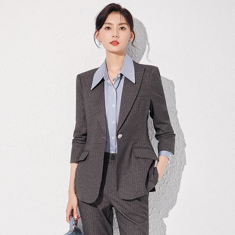 Suit Women's Fashionable High-End Business Wear Temperament Goddess Style Real Estate Sales Office Overalls Women's Autumn and W