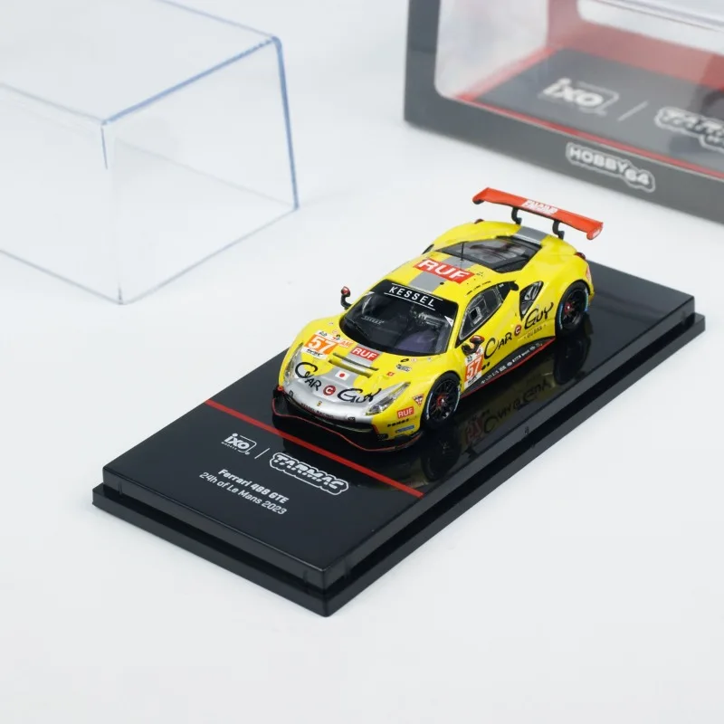 

TW 1:64 488 GTE 24H Le Mans Racing die-casting simulation alloy car model, boys' toy, adult collectible ornament.