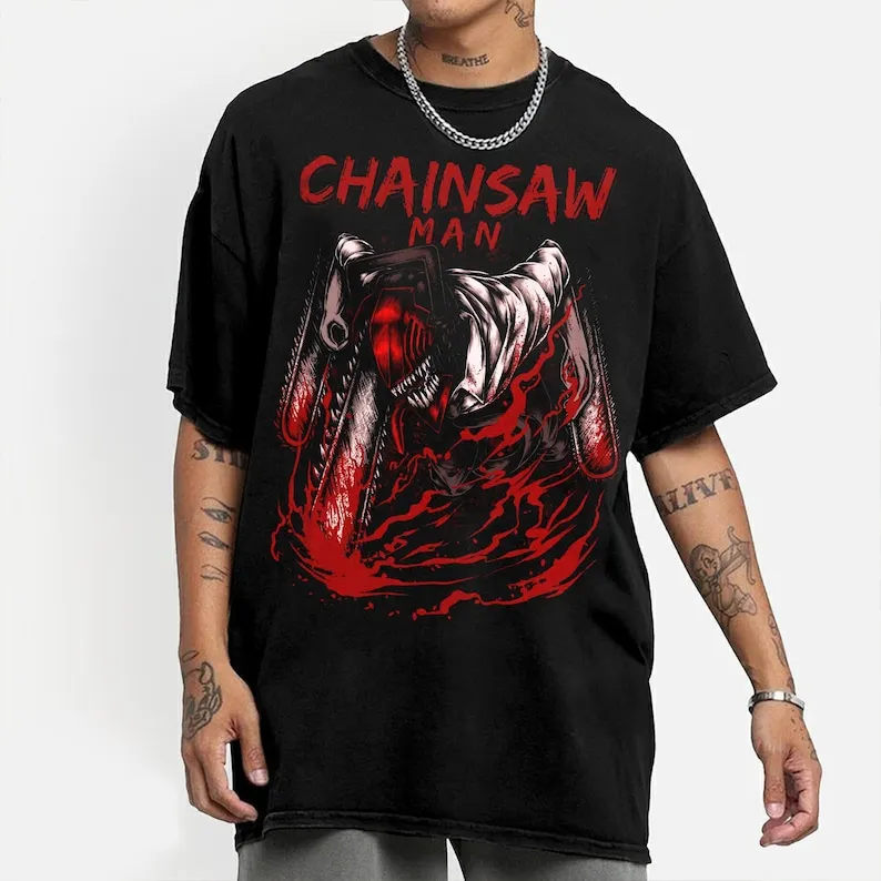 

Chainsaw Man, Chainsaw Devil, Japanese Anime, Anime Shirt